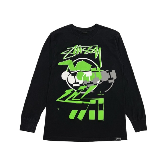 Stussy Other - 2000s Stussy x FPAR Long Sleeve Tee Shirt Black / Green Skate Japan Vintage